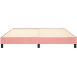  Okvir za krevet s oprugom ružičasti 180x200 cm baršunasti | shoptok.hr