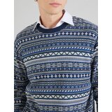 Iriedaily Pulover 'Mineo' modra / marine / petrol / bela | Shoptok.si
