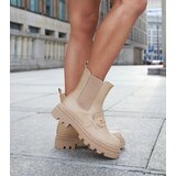 Gemre Dark beige ankle boots with a tread Sailetto | shoptok.hr