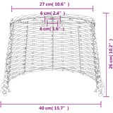  Sjenilo za stropnu svjetiljku smeđe Ø40x26 cm od pruća | shoptok.hr
