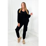 Kesi Set 3in1 sweatshirt + top + pants black | shoptok.hr