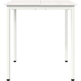  Stol za objedovanje Bijelo 70 x 70 x 75 cm Čvrsto borovo drvo | shoptok.hr