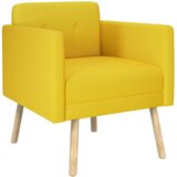  Ukrasna fotelja Svijetlo žuta Tkanina | shoptok.hr