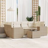  7-dijelni set vrtnih sofa od poliratana s jastucima bež | shoptok.hr