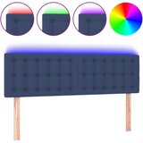 Maison Chic led posteljno vzglavje - vzglavna omarica - nočna omarica modro 144x5x78/88 cm blago, (21712535) Cene