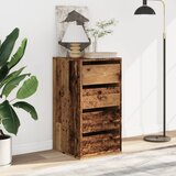  Kutna komoda s ladicama boja staro drvo 40x41x76 cm drveni | shoptok.hr