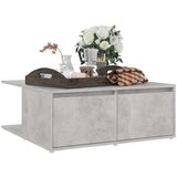 vidaXL Klubska mizica betonsko siva 80x80x31 cm iverna plošča, (20907800) | Shoptok.si