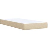 vidaXL Krevet s oprugama i madracem krem 90 x 200 cm od tkanine | shoptok.hr