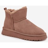 VINCEZA Suede Snow Boots for Women on Platform 97962 Beige | shoptok.hr