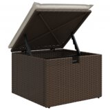  Set vrtnega kavča s 6 kosi in blazinami rjava poli ratan | Shoptok.si