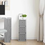  Strani šal s predalom Siva Sonoma 25,5 x 22 x 69,5 cm, (5000233866) | Shoptok.si