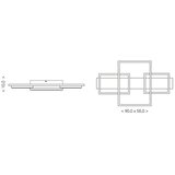 Brilagi LED plafonsko svetlo PLANK LED/35W/230V 4000K 55x90 cm drvo | Eponuda.com