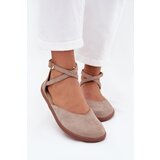 Zazoo Women's Suede Ballet Flats Barefoot With Straps 191 Gray | shoptok.hr
