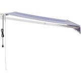  Automatska tenda na uvlačenje plavo-bijela 3 x 2,5 m | shoptok.hr