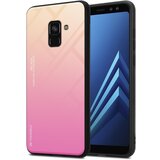 Cadorabo Ohišje, združljiv s Samsungom v rumeni - roza - dvobarvni zaščitni pokrov iz silikona TPU in hrbta iz kaljenega stekla, (20567963) | Shoptok.si