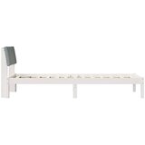  Okvir kreveta s uzglavljem Bijela i svijetlosiva 80 x 200 cm | Eponuda.com