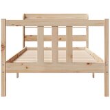  Okvir kreveta s uzglavljem 90 x 190 cm od borovine | shoptok.hr