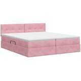  Krevet s od storage s uzglavljem 2 kom. Ružičasta 180 x 200 cm | Shoptok.si