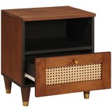  Noćni ormar Smeđa 40 x 33 x 46 cm Čvrsto drvo akacije | shoptok.hr