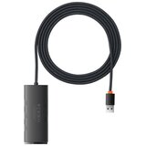 Baseus Hub 4w1 Lite Series USB do 4x USB 3.0 2m (črni), (20773761) | Shoptok.si