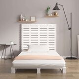  Zidno uzglavlje bijelo 81x3x91 5 cm od masivne borovine | shoptok.hr