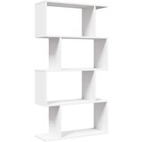 vidaXL Pregrada s knjižno omaro 4-nadst. bela 70x24x129 cm inž. les | Shoptok.si