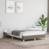  The Living Store Posteljni okvir taupe 120x190 cm tkanina - Posteljni Okvir, (21497720) Cene