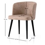 Hanah home Set trpezarijskih stolica Zen 4201 V4, 4 dijela, Bež | Eponuda.ba