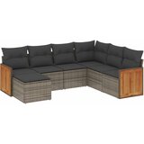 7-dijelni set vrtnih sofa sivi od poliratana | shoptok.hr