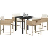  Vrtni set za objed 5 pcs Bež poliratan | shoptok.hr