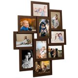 vidaXL Okvir za 10 fotografija (13 x 18 cm) tamnosmeđi MDF Cijene