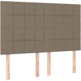  Krevet s oprugama i madracem smeđesivi 140 x 190 cm od tkanine | shoptok.hr