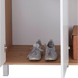 Modern Living Omara Za Oblačila Box, Bela, Barva Hrasta | Shoptok.si