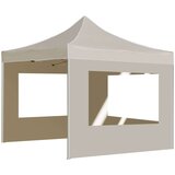  šator za zabave sa zidovima aluminijski 2 x 2 m krem | shoptok.hr