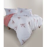 Mila Home Luxury Bela/rožnata posteljnina za zakonsko posteljo/podaljšana iz renforce bombaža 240x220 cm Breeze Floral – | Shoptok.si