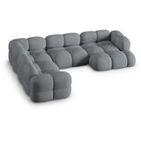 Cosmopolitan Design Siva kotna sedežna garnitura (levi kot/v obliki črke "U") Loretto – | Shoptok.si