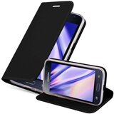 Cadorabo Ohišje, združljivo z Samsung Galaxy J1 2015 v klasična črna - Zaščitni ovitek z magnetnim zapiranjem, stoječo funkcijo in režo za kartice, (20551658) | Shoptok.si