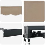 Nadstrešnica Bež 300 x 250 cm Poliester i aluminij | shoptok.hr