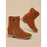 Resti Brown ankle boots a'la cowboy boots on an indoor wedge Jelluma - Footwear | ePonuda.com