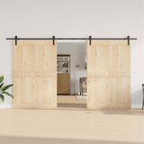 Pribor za klizna vrata 400 cm čelični crni | shoptok.hr