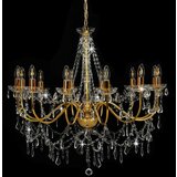 x Luster s perlama zlatni 12 žarulja E14 | shoptok.hr