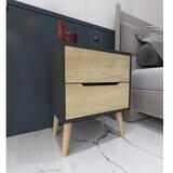 Hanah home Noćni ormarić krem | Eponuda.ba