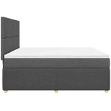 Krevet s oprugama i madracem tamnosivi 200 x 200 cm od tkanine | shoptok.hr