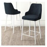 Hanah home enox - anthracite, white anthracitewhite bar stool set (2 pieces) | ePonuda.com