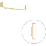 QAZQA Kopalniška stenska svetilka iz medenine 32 cm z LED IP44 - Cascada | Shoptok.si