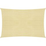 vidaXL Senčno jadro 160 g/m² bež 5x7 m HDPE | Shoptok.si