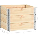 Okviri za palete 3 kom 60 x 80 cm od masivne borovine | shoptok.hr