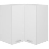 Viseći kutni ormarić bijeli 57 x 57 x 60 cm od iverice | shoptok.hr