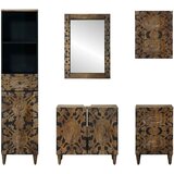  Set namještaja za kupaonicu Zidne 5 pcs Smeđa Čvrsto drvo manga | Eponuda.com