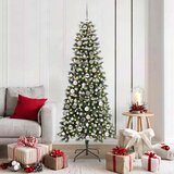 vidaXL Umjetno božićno drvce s stalakom Zelena 76 x 76 x 150 cm | shoptok.hr